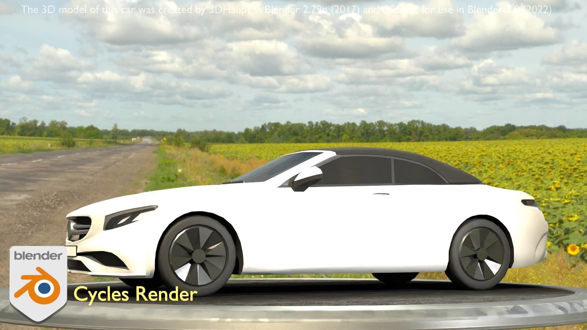 City Car 22 Upper Class Type-A White Low-poly 3D model_66