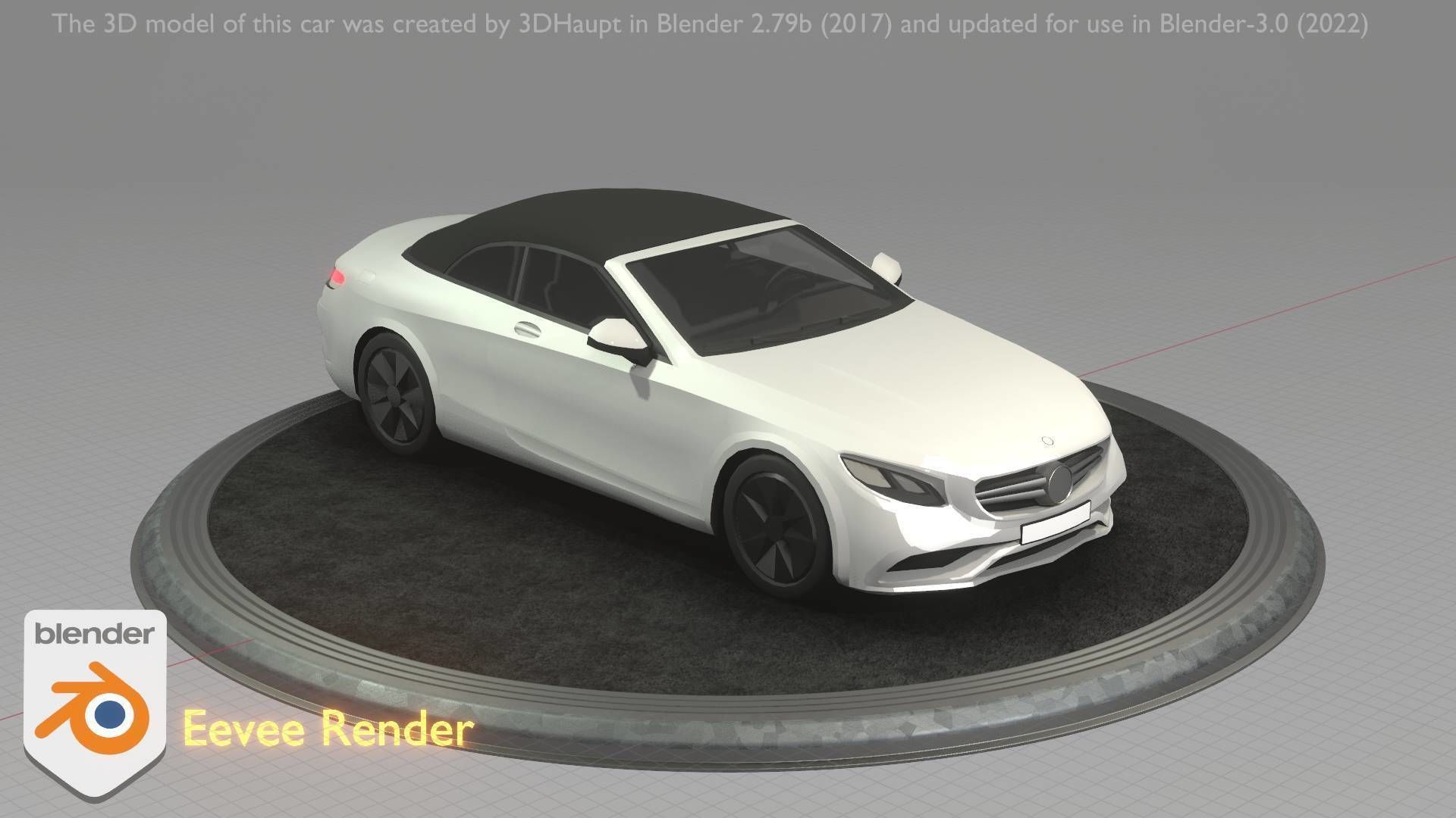 City Car 22 Upper Class Type-A White Low-poly 3D model_62