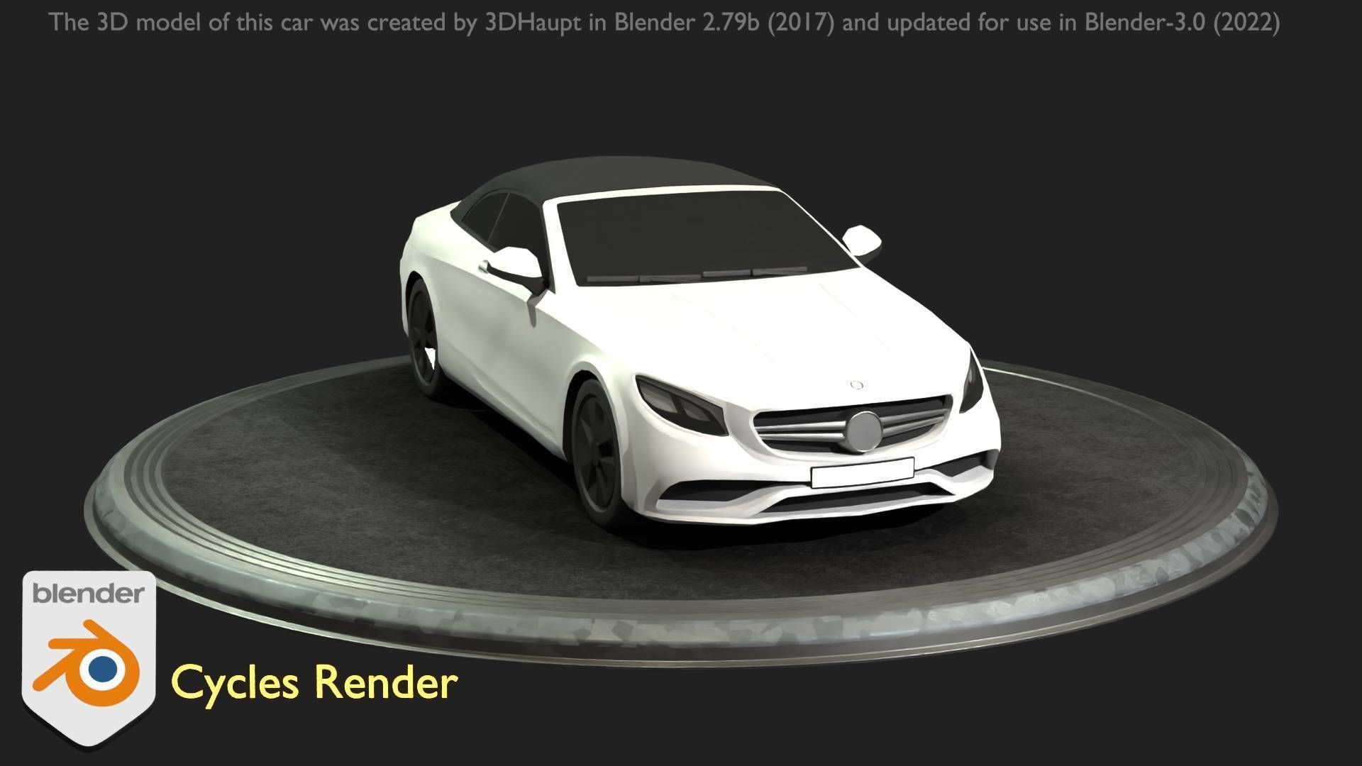 City Car 22 Upper Class Type-A White Low-poly 3D model_63