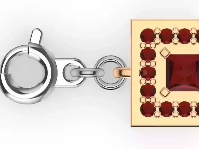 princess cut bracelet and necklace stl verified