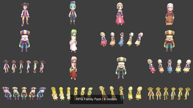 RPG Family Pack 3D Model Collection