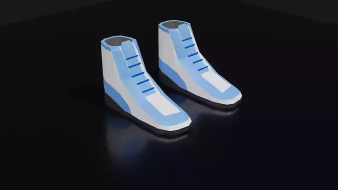 Lowpoly Shoes pair of