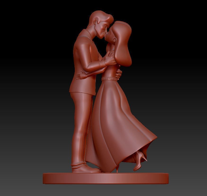 Cute Couple 3D print model 3D print model_7