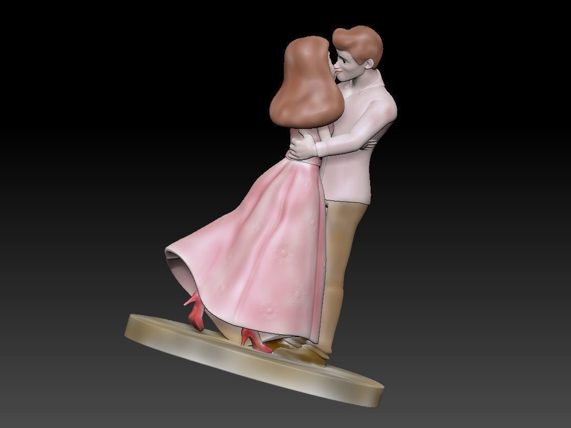 Cute Couple 3D print model 3D print model_5