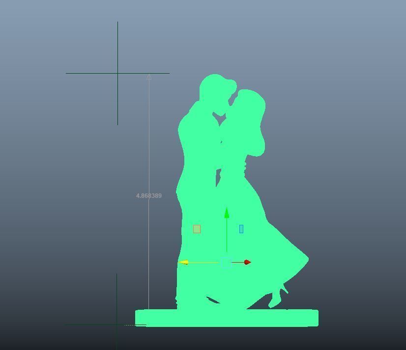 Cute Couple 3D print model 3D print model_9