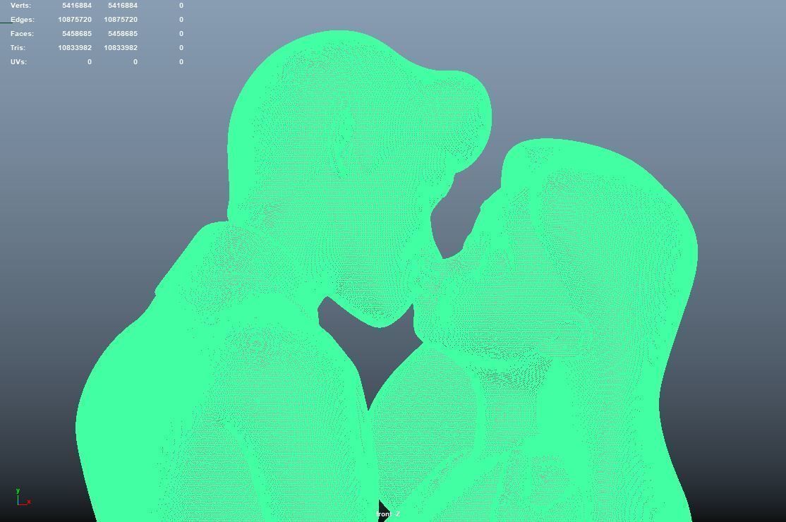 Cute Couple 3D print model 3D print model_10