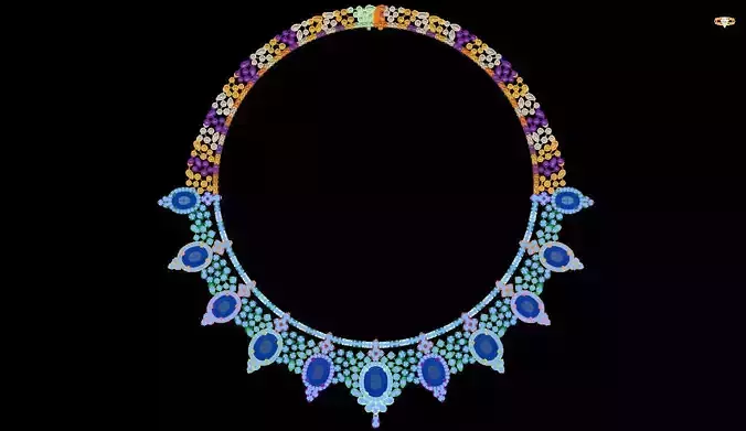 necklace with stones