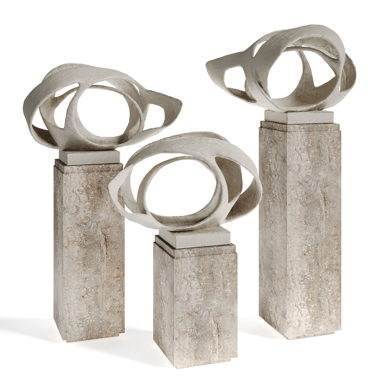 Barbara Hepworth Oval Form Trezion 3D model_2