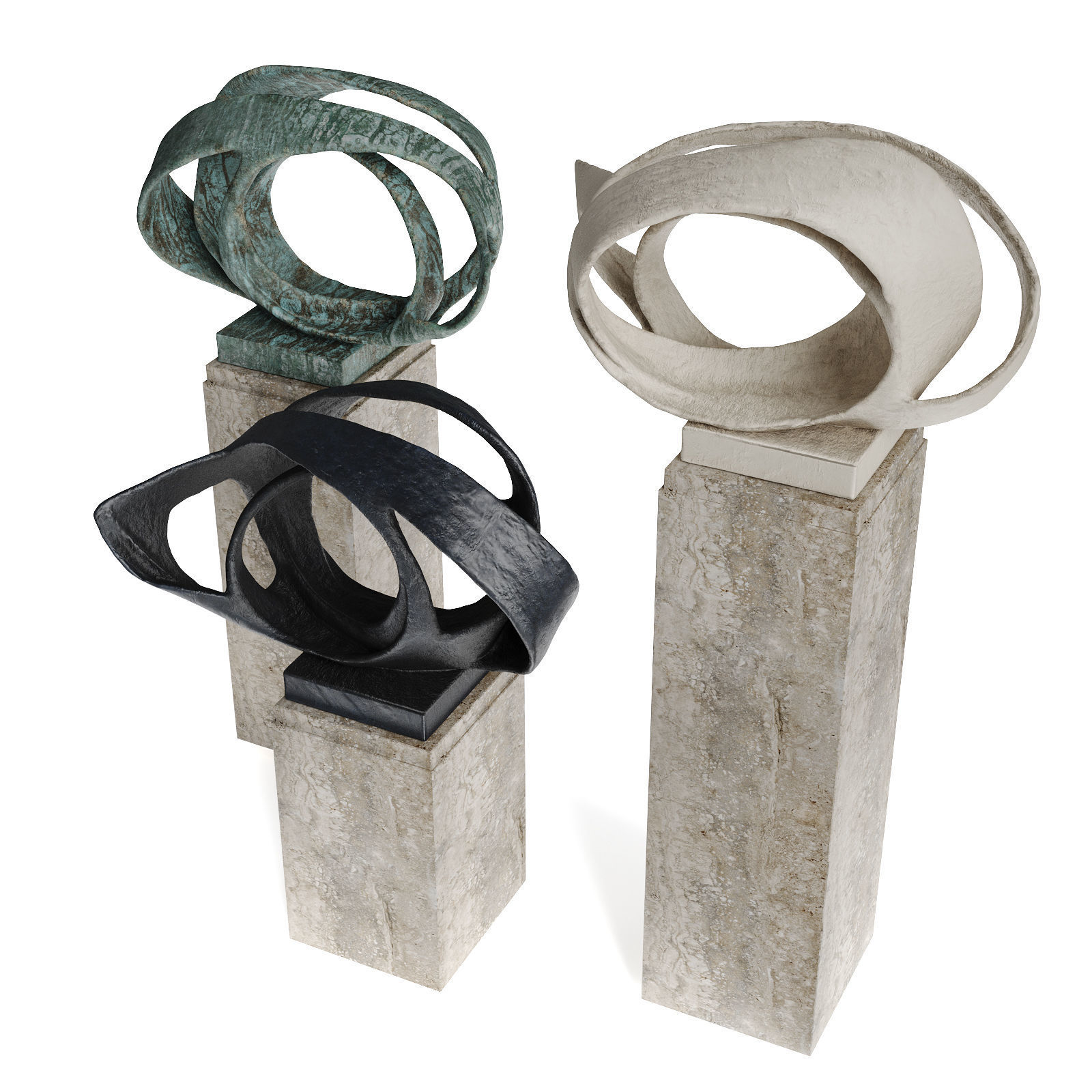 Barbara Hepworth Oval Form Trezion 3D model_4