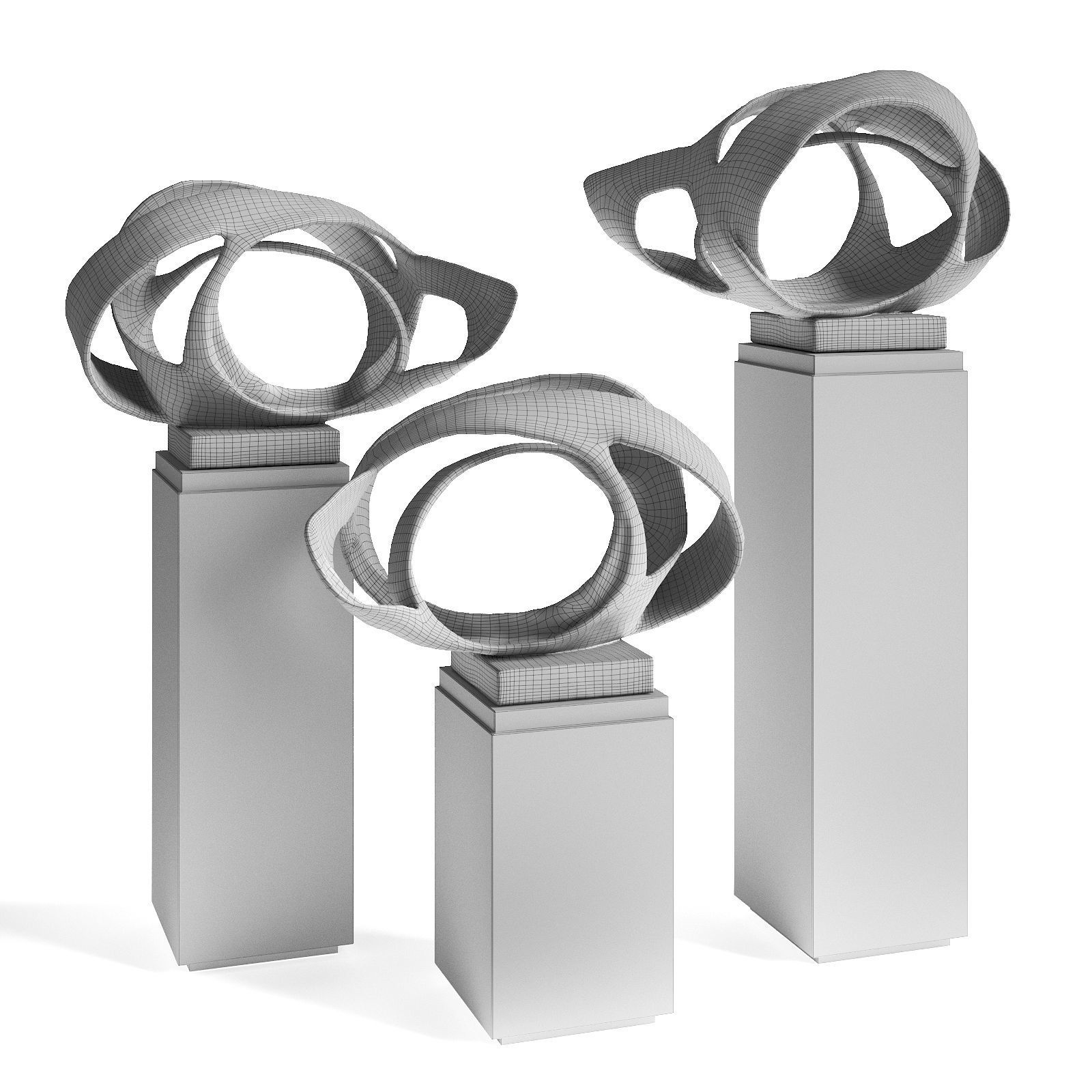 Barbara Hepworth Oval Form Trezion 3D model_5