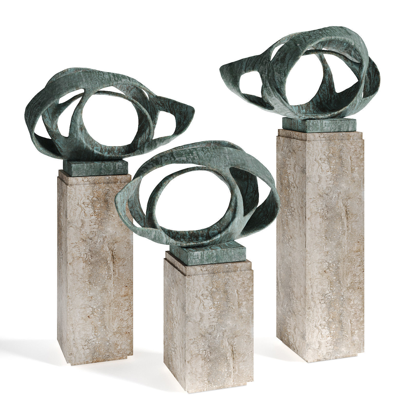 Barbara Hepworth Oval Form Trezion 3D model_1