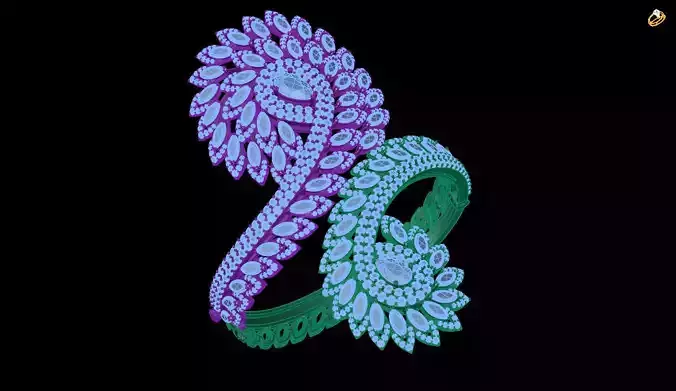 bracelet peacock ring