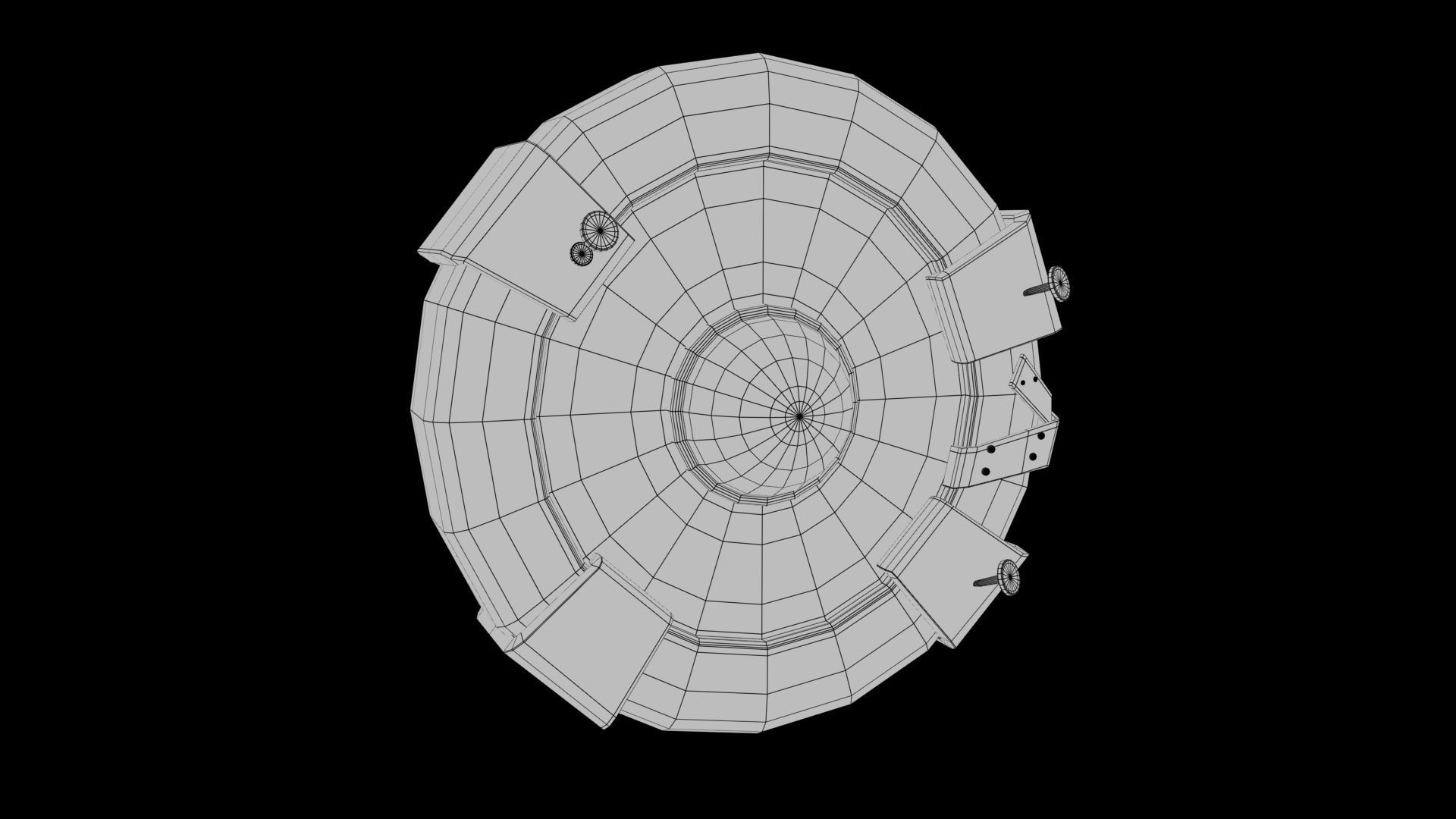Stylized shield Low-poly 3D model_9