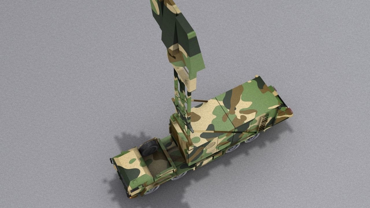 TRML-3D camouflaged military vehicle Low-poly 3D model_21