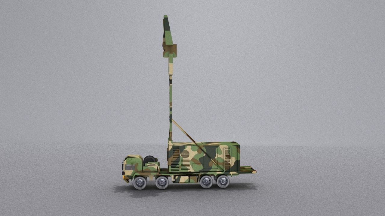 TRML-3D camouflaged military vehicle Low-poly 3D model_3