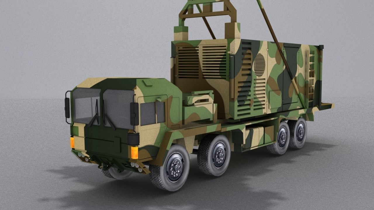 TRML-3D camouflaged military vehicle Low-poly 3D model_1