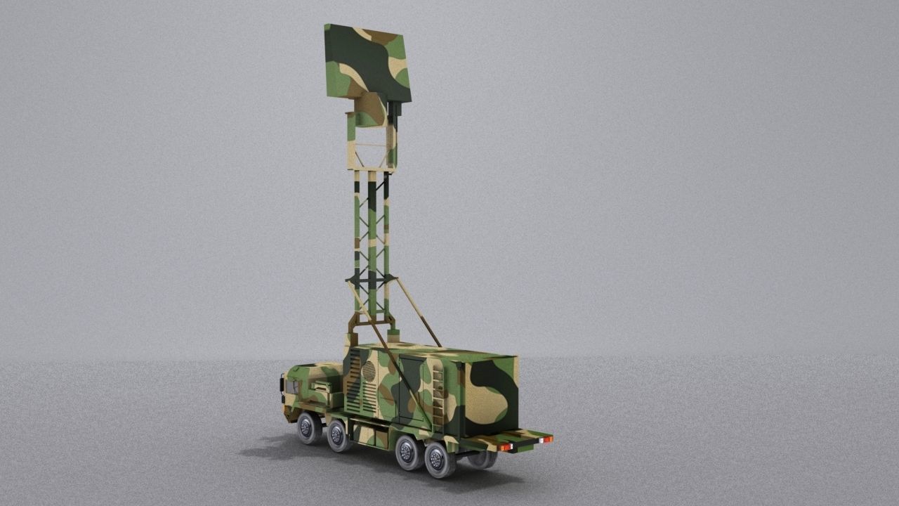 TRML-3D camouflaged military vehicle Low-poly 3D model_4