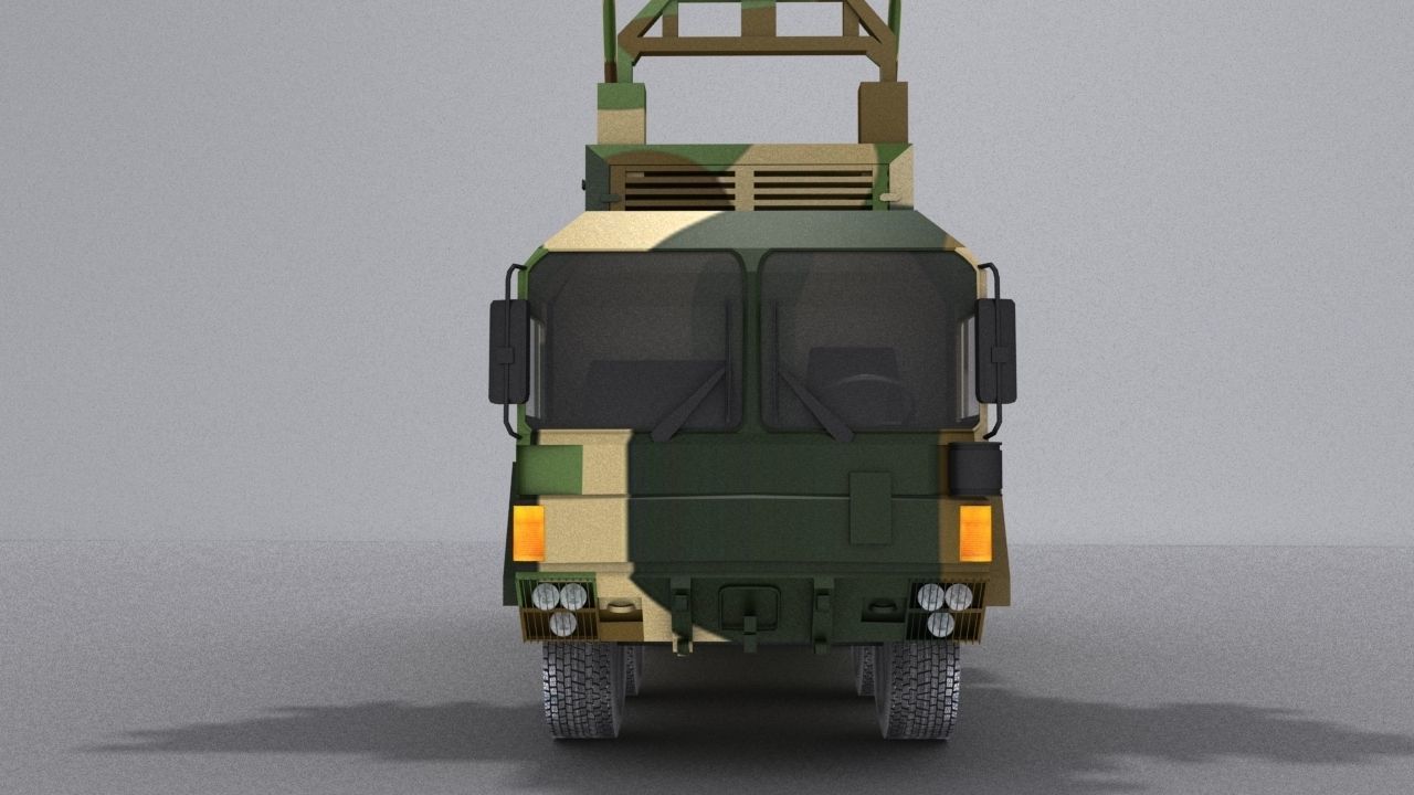 TRML-3D camouflaged military vehicle Low-poly 3D model_19