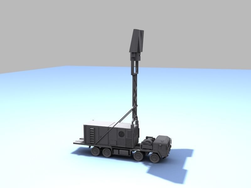 TRML-3D camouflaged military vehicle Low-poly 3D model_9