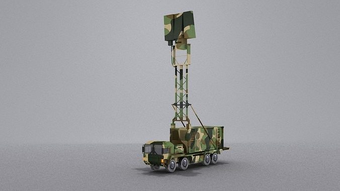 TRML-3D camouflaged military vehicle Low-poly 3D model