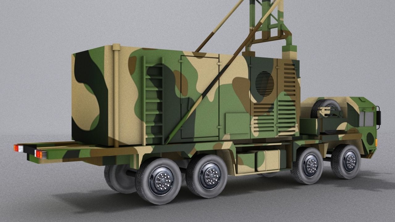 TRML-3D camouflaged military vehicle Low-poly 3D model_16