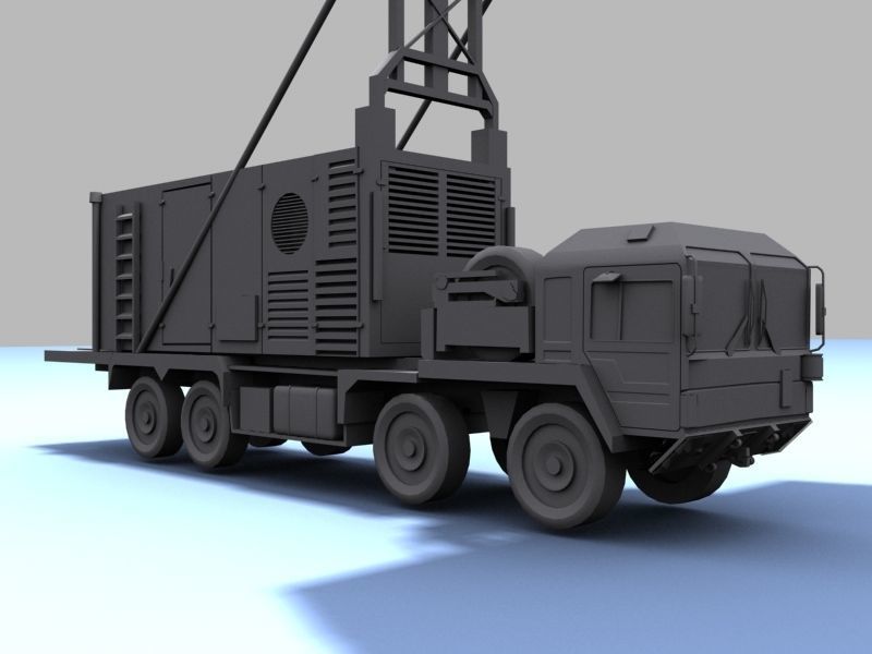 TRML-3D camouflaged military vehicle Low-poly 3D model_7
