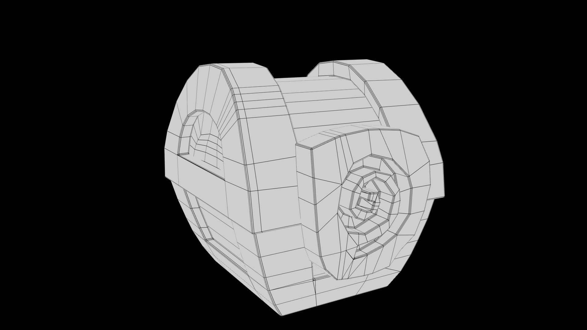 Stylized box Low-poly 3D model_7