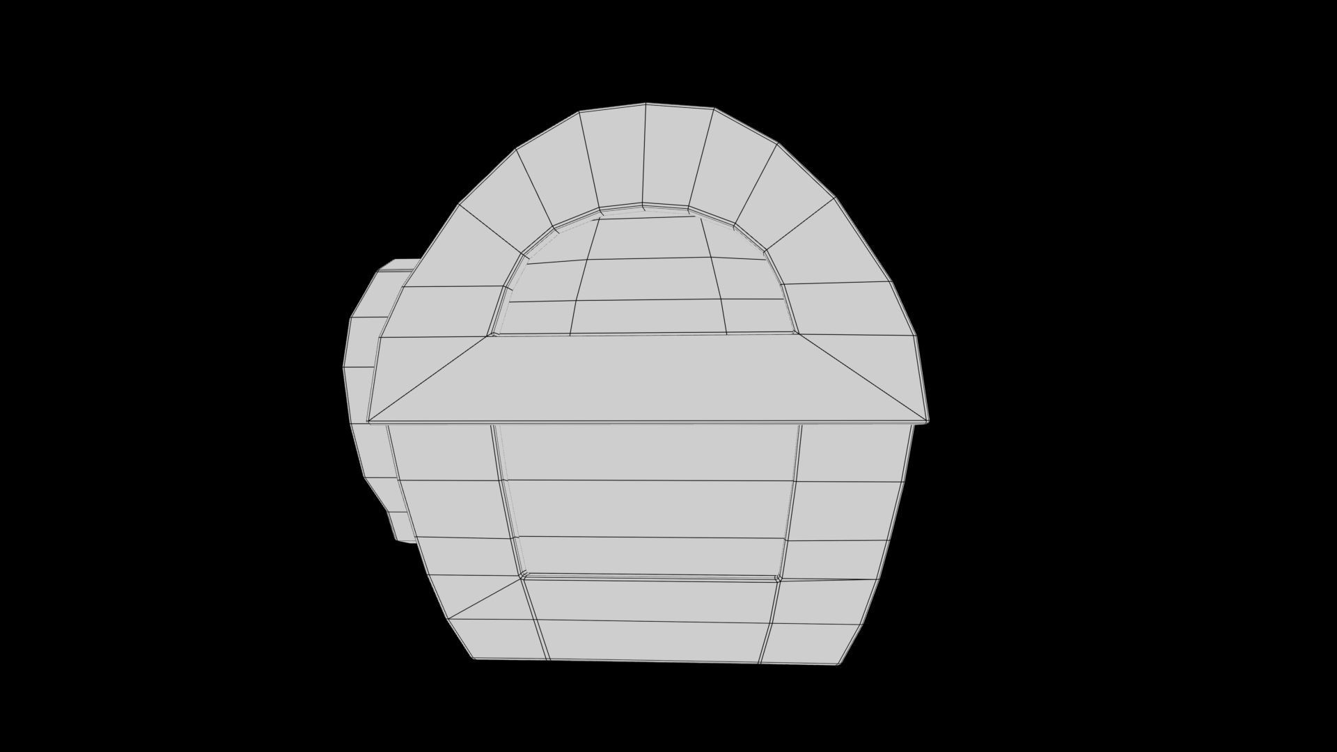 Stylized box Low-poly 3D model_8