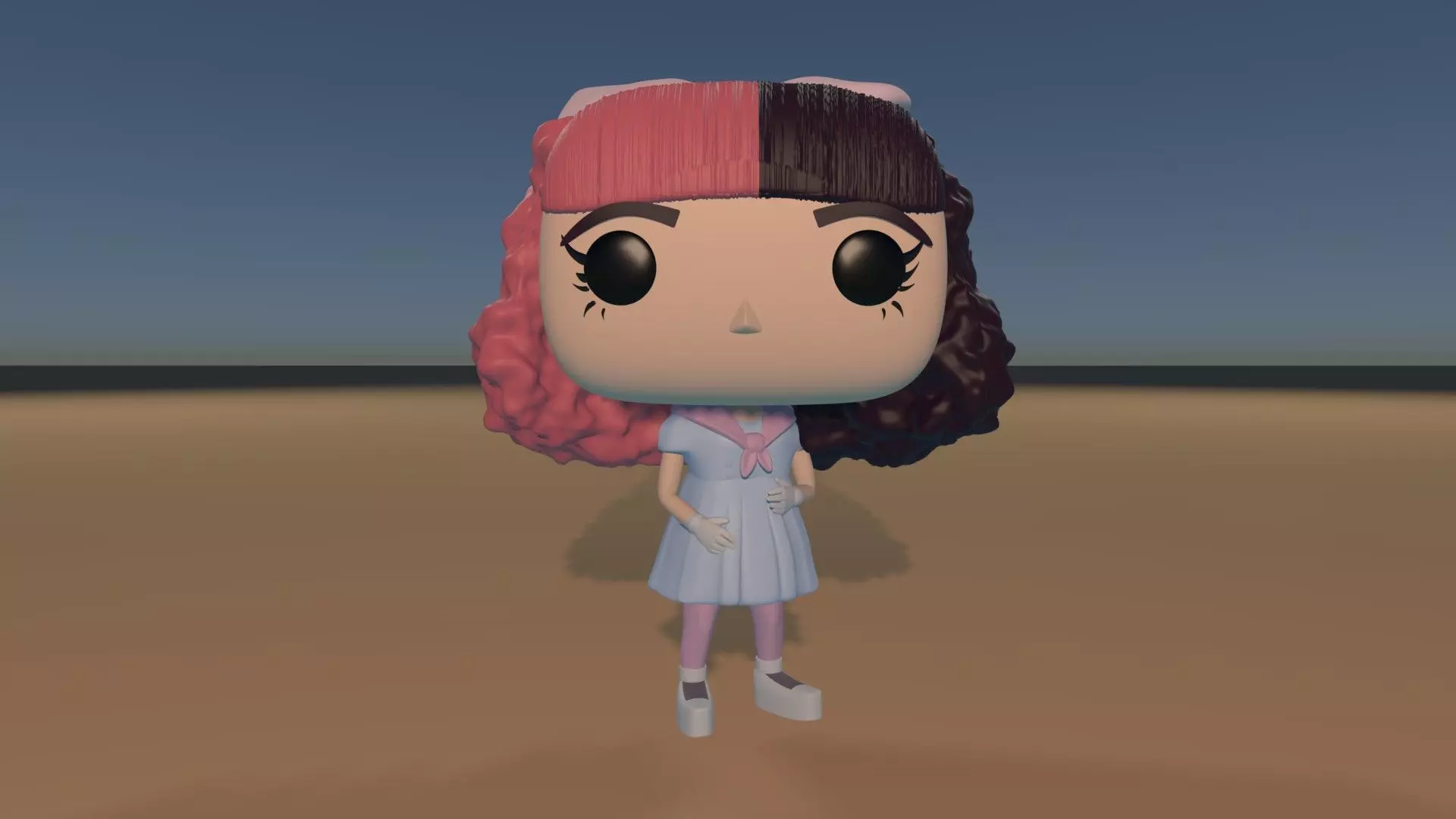 Baby Doll Girl Custom Pop DIY 3D print model_0