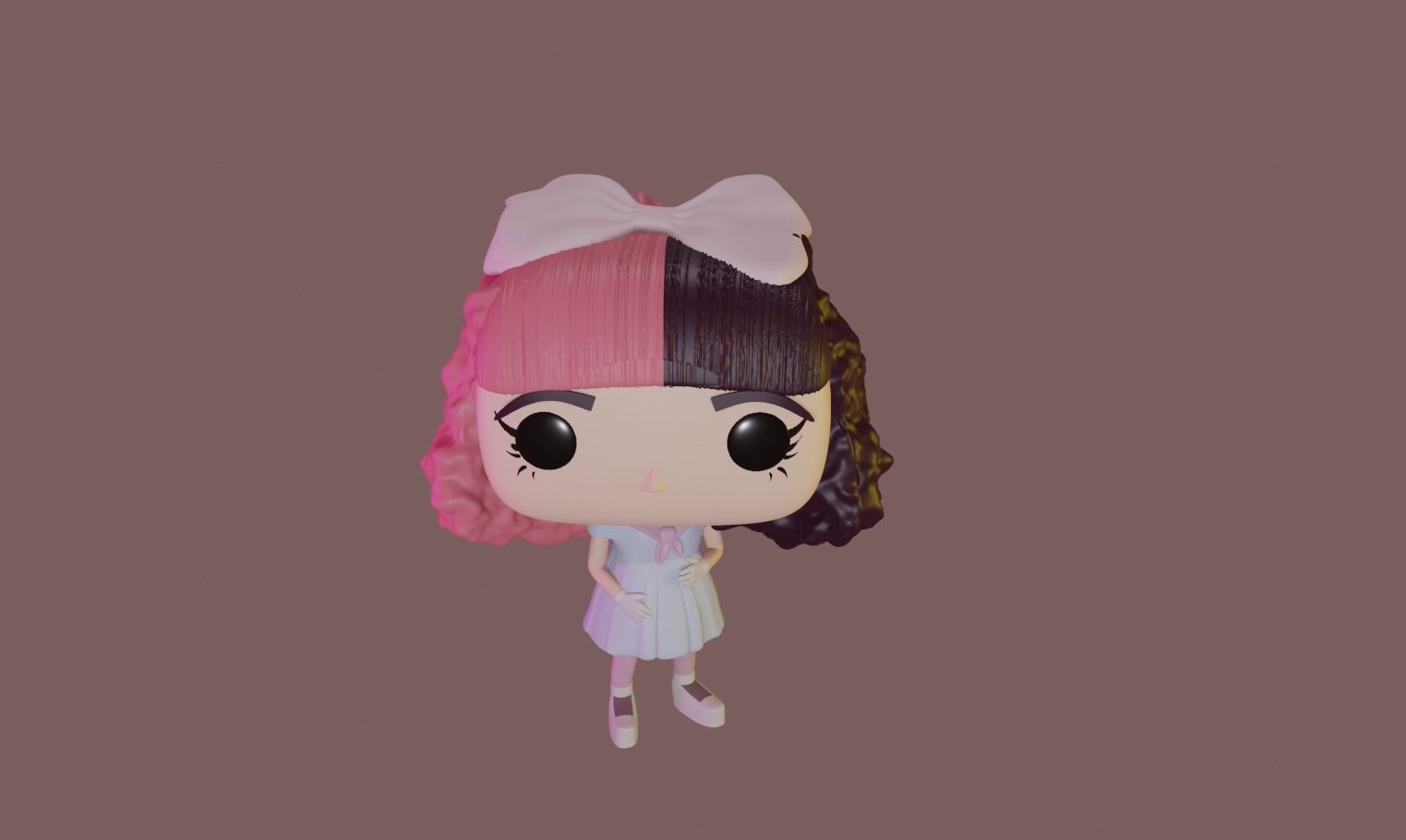 Baby Doll Girl Custom Pop DIY 3D print model_6