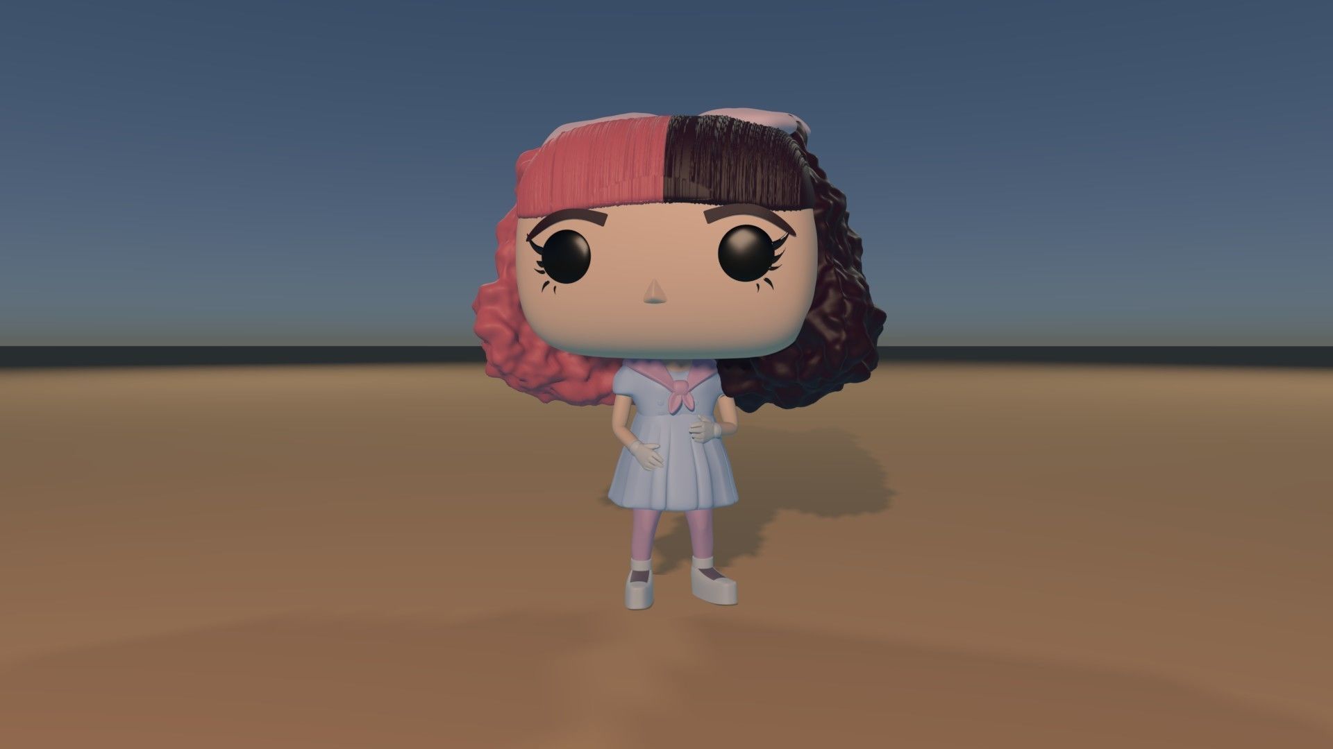 Baby Doll Girl Custom Pop DIY 3D print model_3