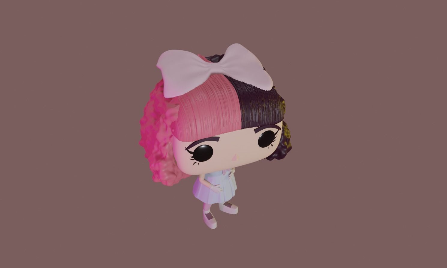 Baby Doll Girl Custom Pop DIY 3D print model_8