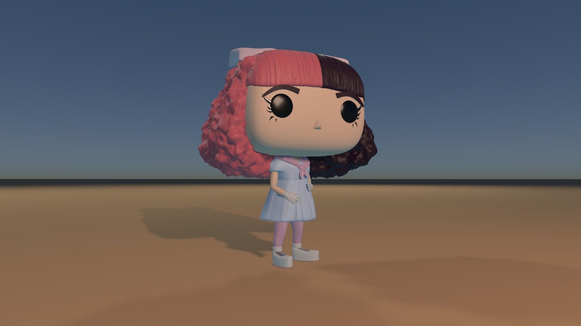 Baby Doll Girl Custom Pop DIY 3D print model_4