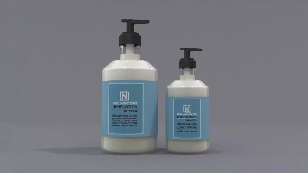Hand Lotion 3D Model 3D model_0