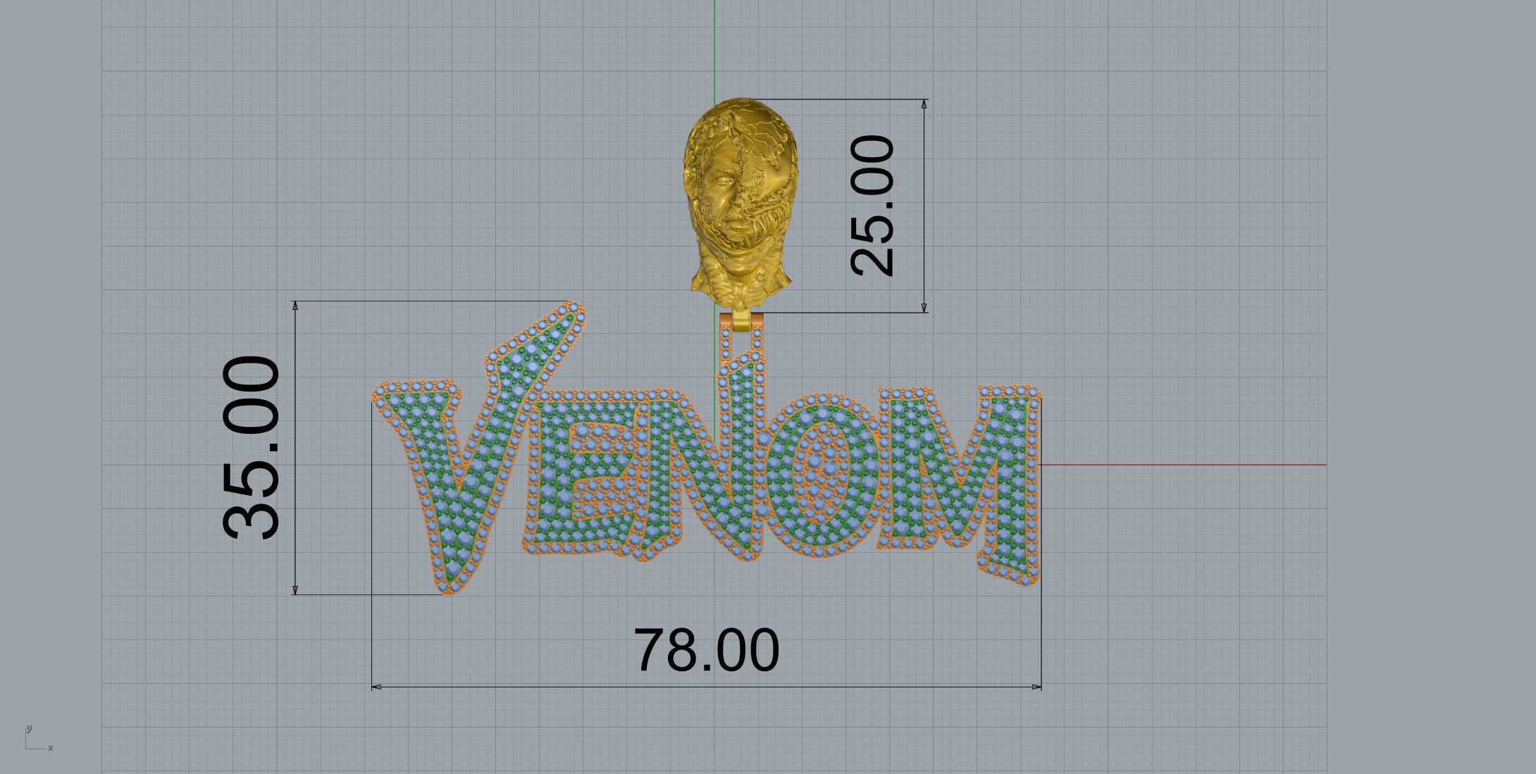 VENOM Custom 3D print model_10