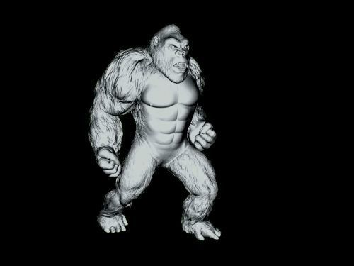 King Kong 3D Model Stl Print 3D print model_4