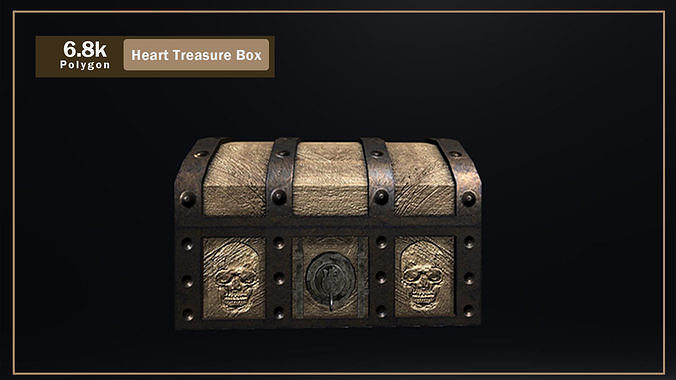 Heart Treasure Box 3D model