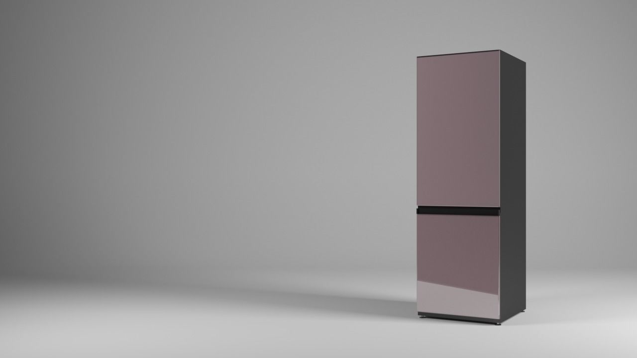Refrigerator 1 modern bathroom cabinet 3D model_1