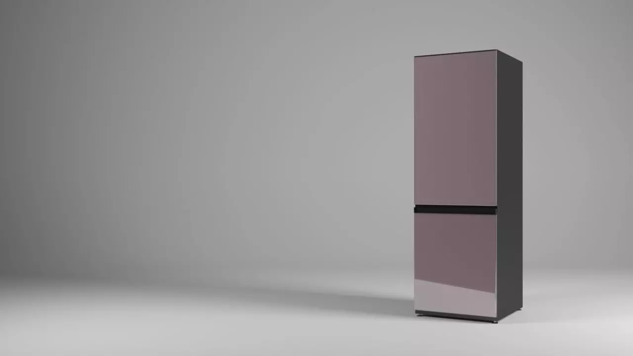 Refrigerator 1 modern bathroom cabinet 3D model_0