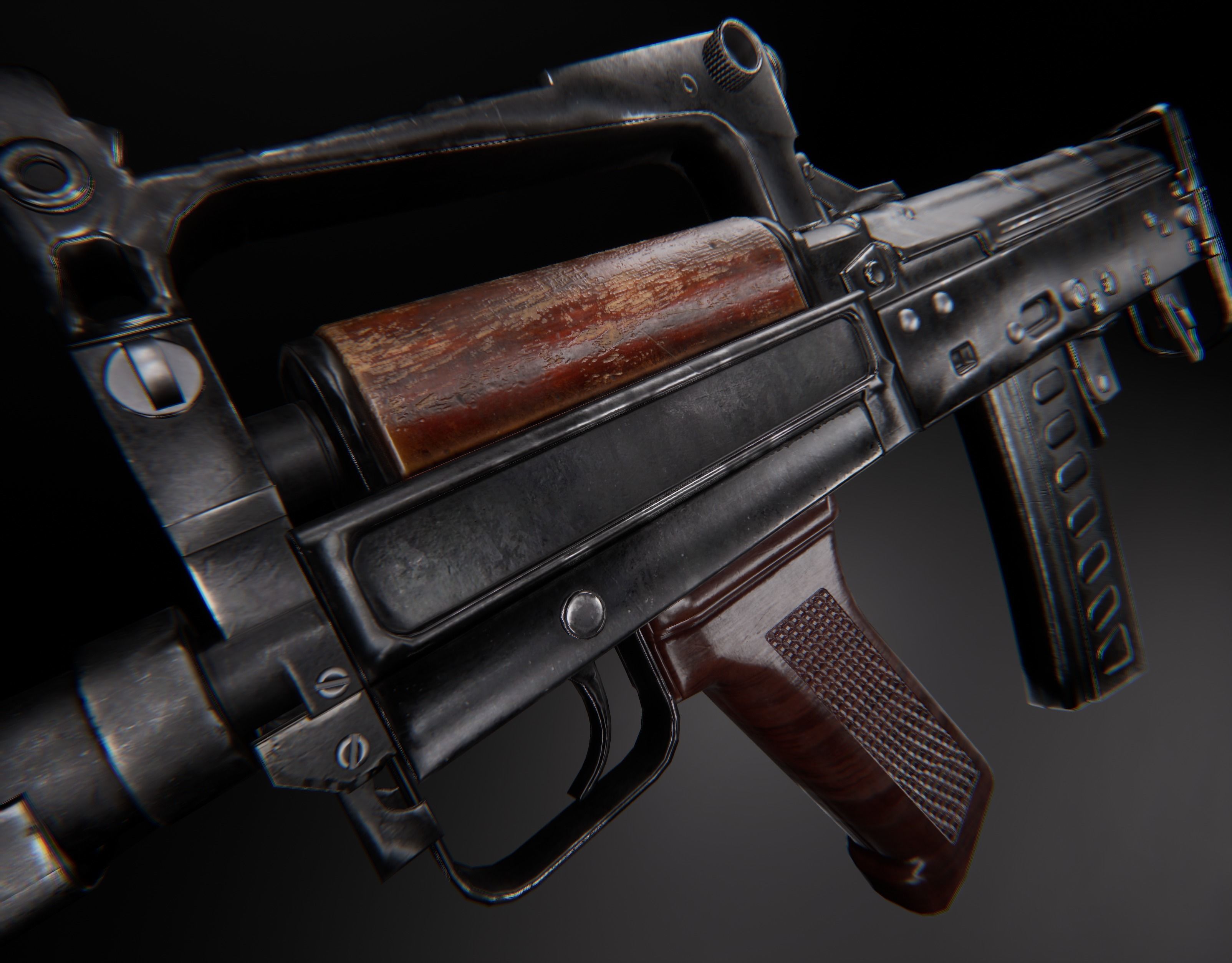 AAA GROZA Game Ready PBR Low-poly 3D model_1