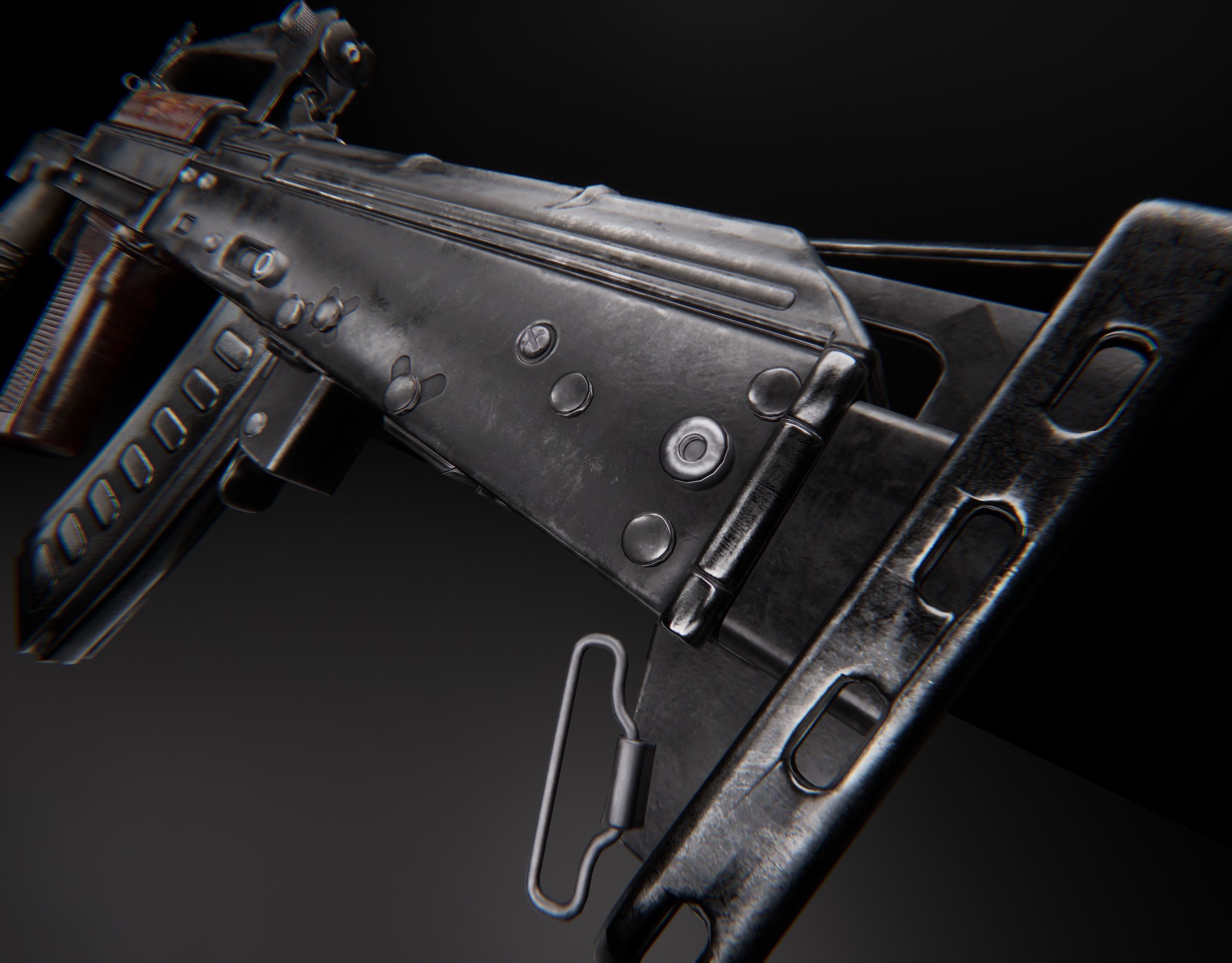 AAA GROZA Game Ready PBR Low-poly 3D model_12