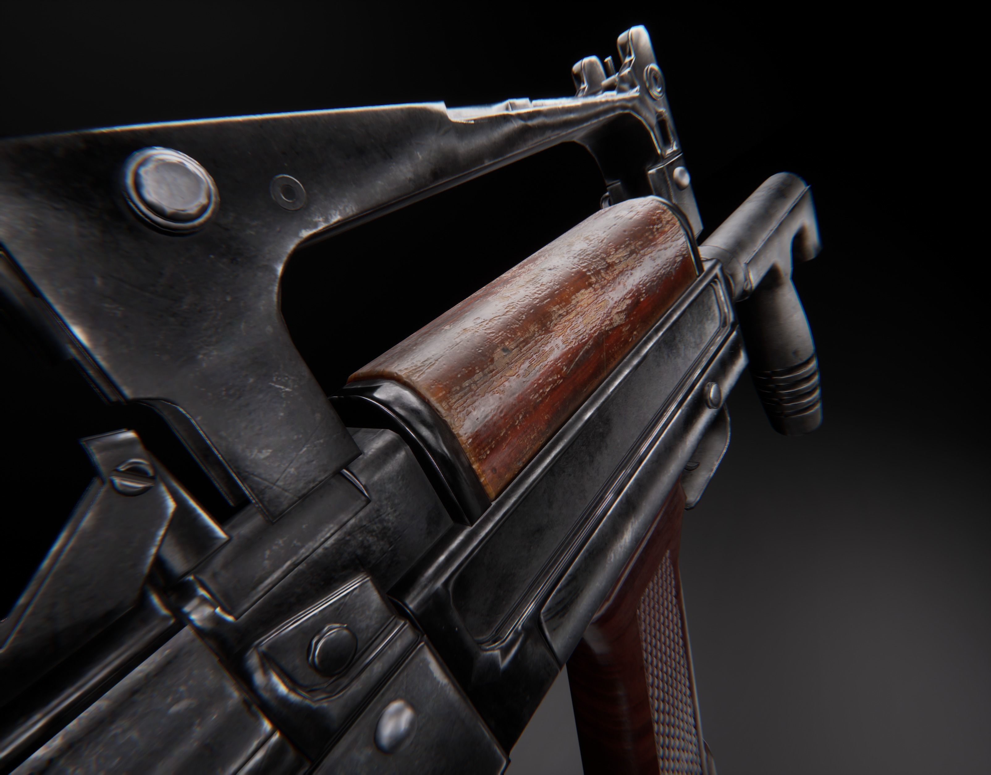 AAA GROZA Game Ready PBR Low-poly 3D model_4
