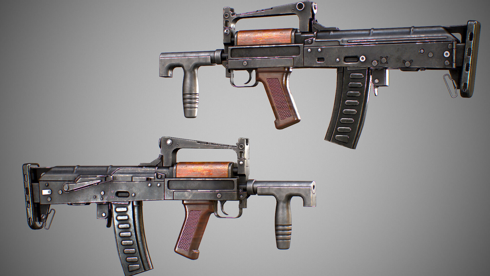 AAA GROZA Game Ready PBR Low-poly 3D model_8