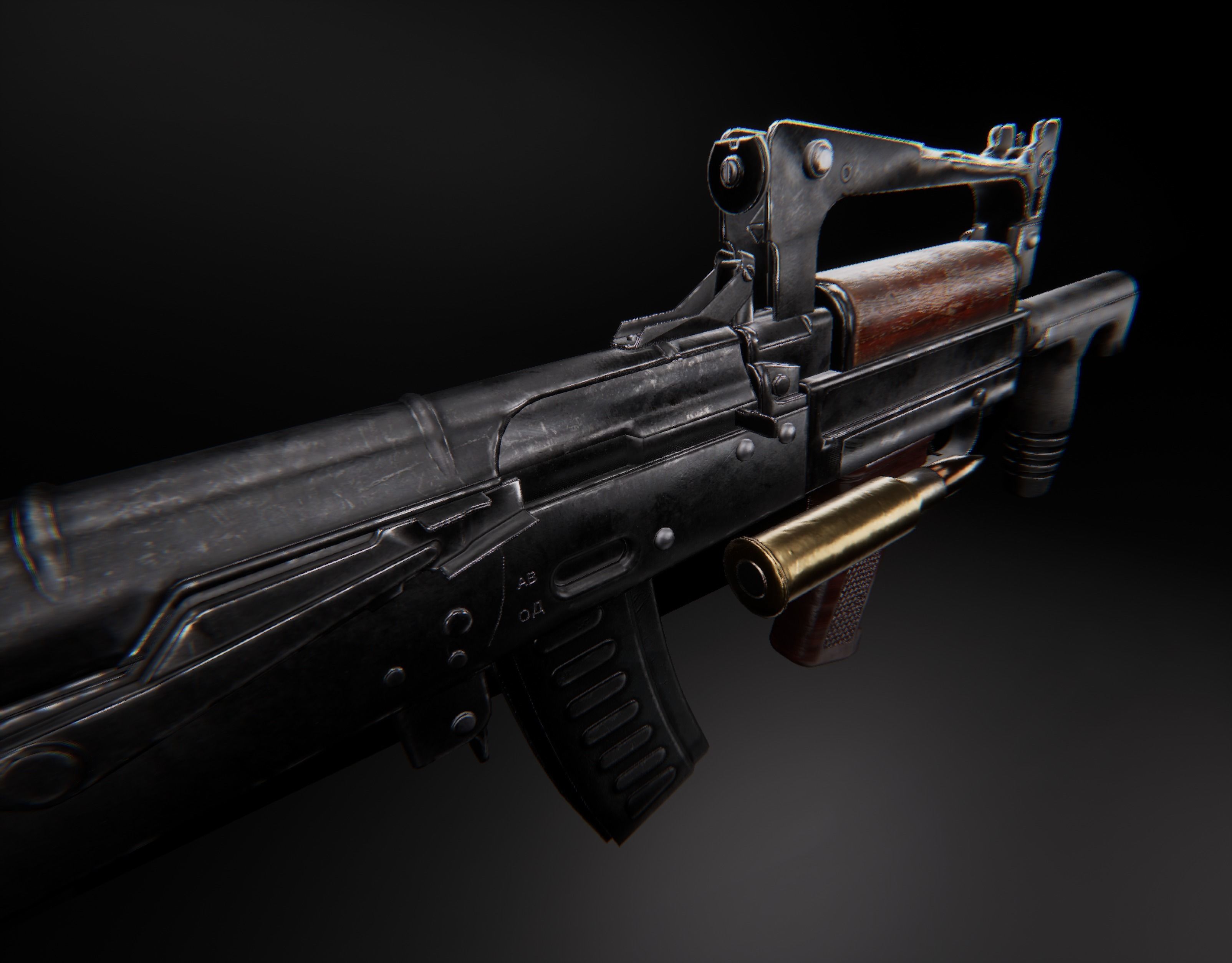 AAA GROZA Game Ready PBR Low-poly 3D model_9