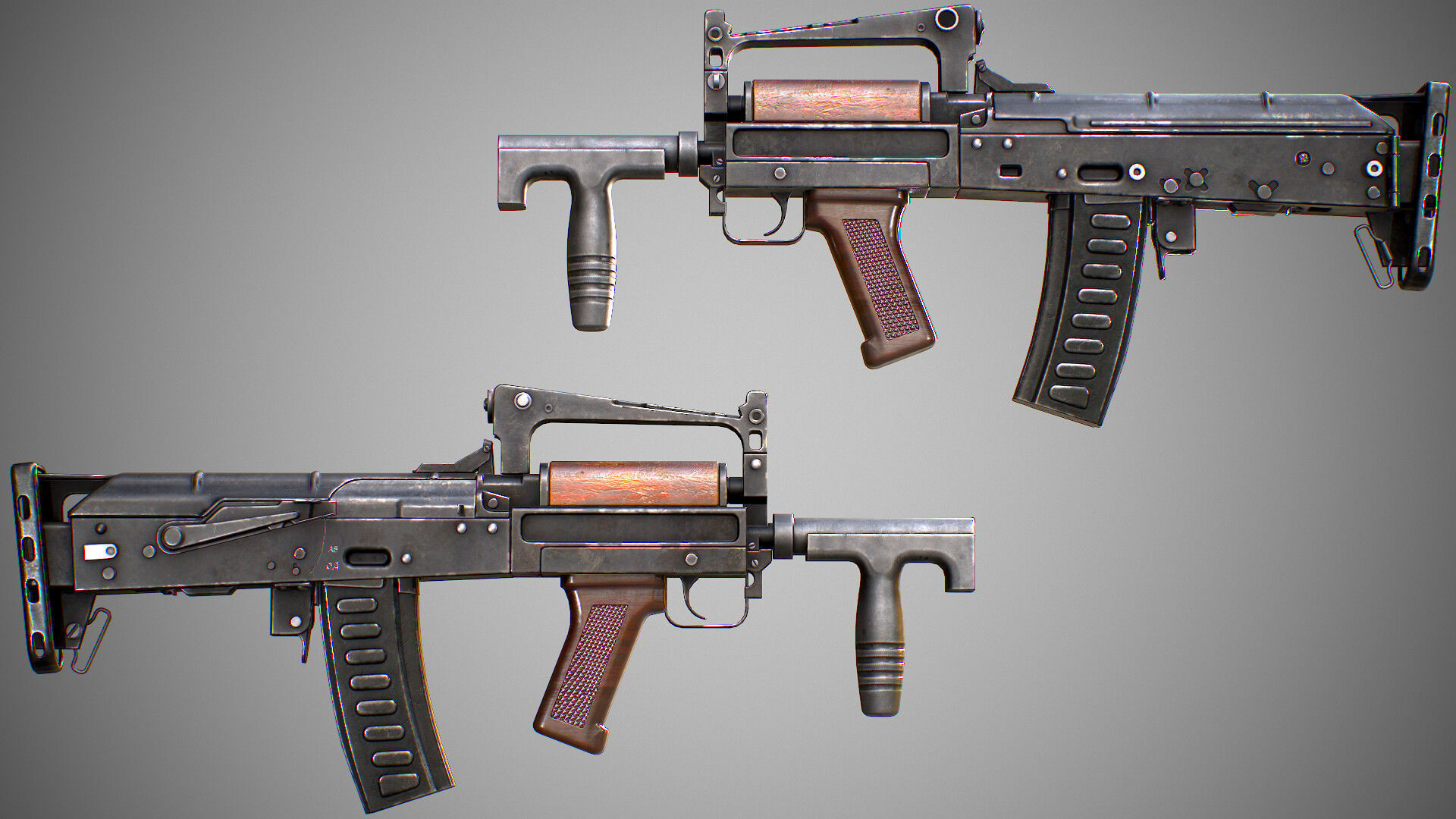 AAA GROZA Game Ready PBR Low-poly 3D model_7