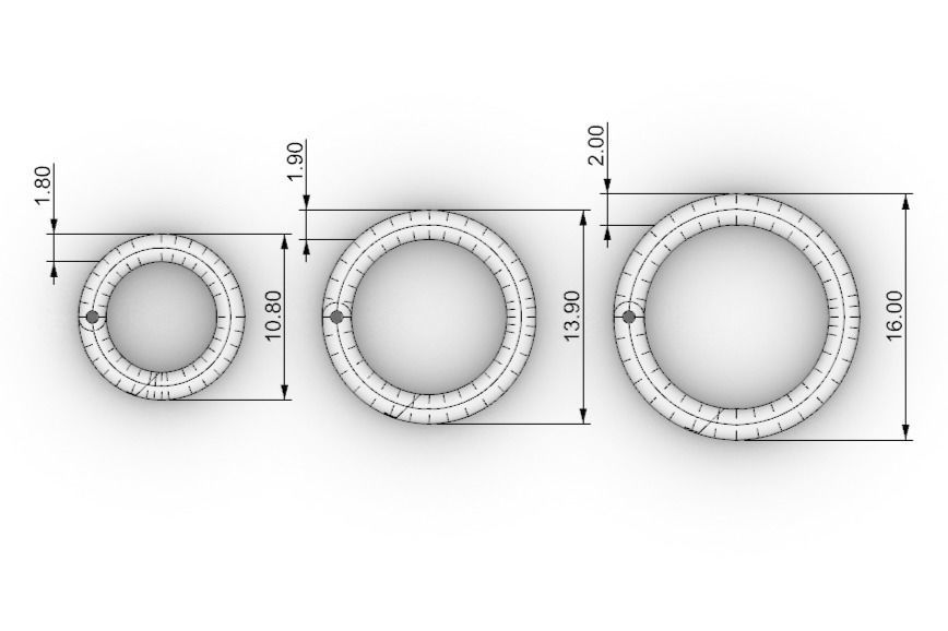 Removable links - round 3D print model_8