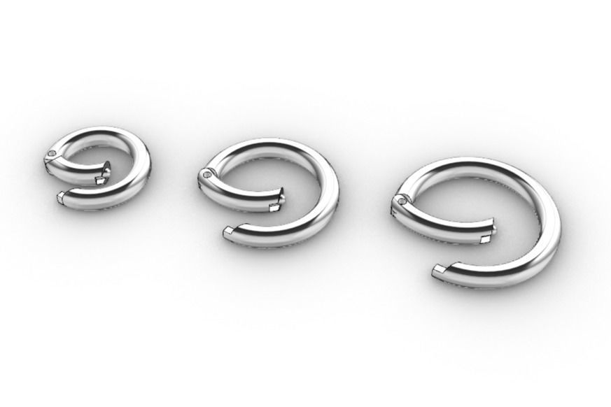 Removable links - round 3D print model_2