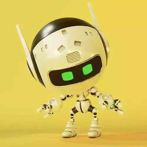 Robot wearing helmet