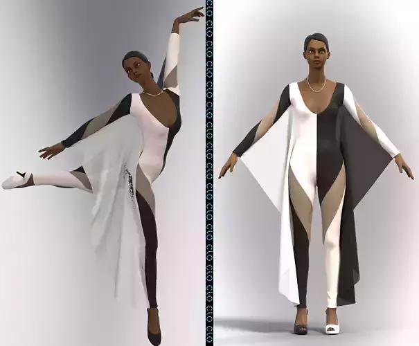 Black and white clothes