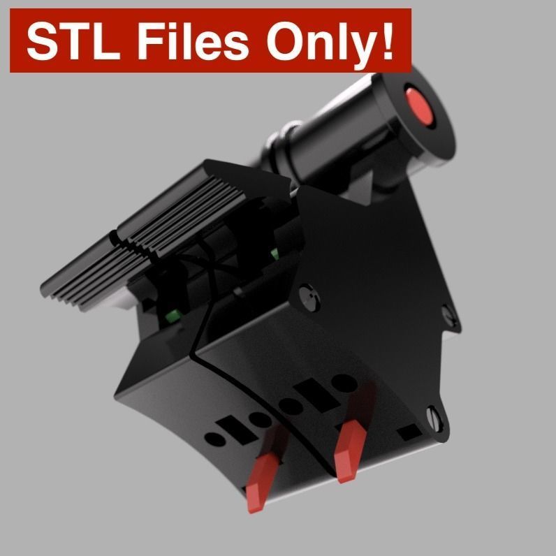 Flight Sim A320 Thrust Levers with Reversers 3D print model_1
